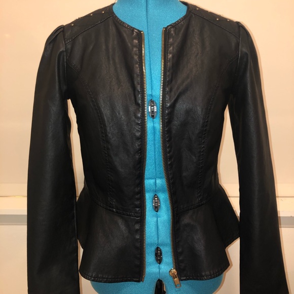 Forever 21 Jackets & Blazers - Peplum Leather Jacket